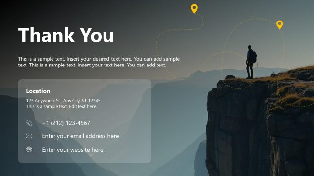 Aesthetic Image Background Slide for Ending Adventure Presentation