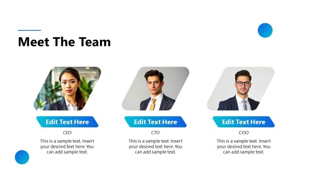 Meet The Team Slide – Scaling Startup Process Slide Deck