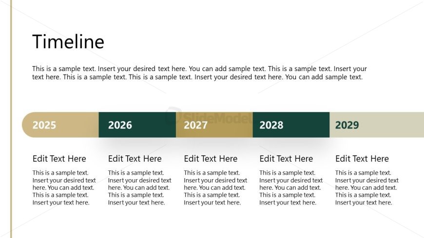 Data Consultancy Services Slide with Segmented Timeline