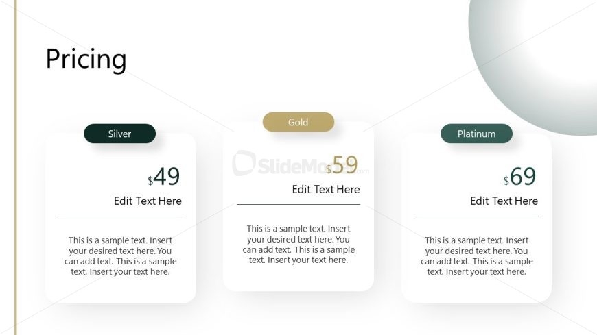 Data Consultancy Services Presentation Layout