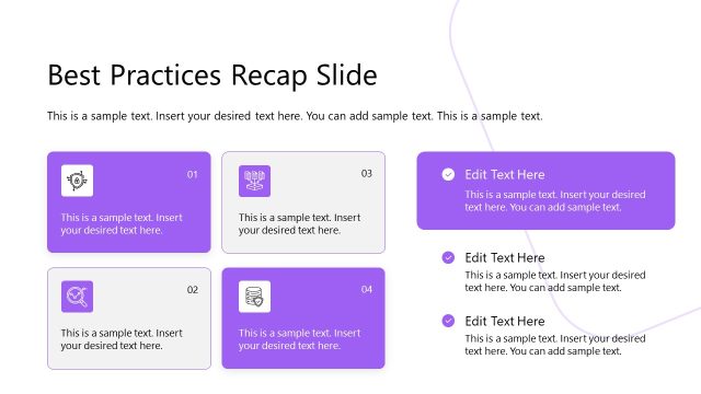 Best Practices Recap Slide – Cybersecurity Awareness Presentation Template