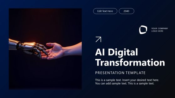 Cover Slide - AI Digital Transformation PPT Template