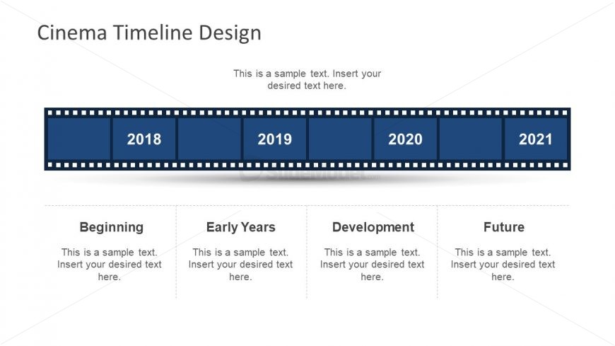 Cinema Timeline And Milestones PowerPoint - SlideModel