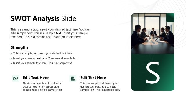 Strengths Slide for SWOT Analysis Presentation Slide