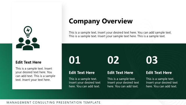 Company Overview PowerPoint Slide – Management Consulting Template