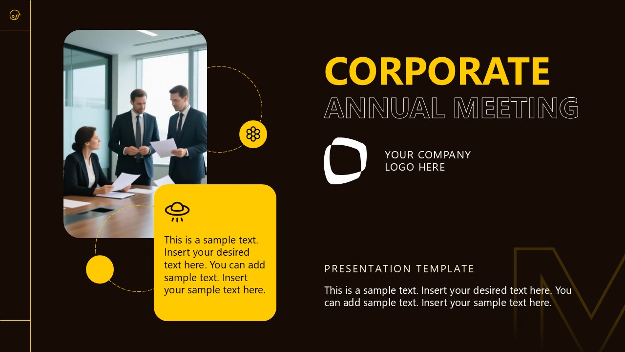 Annual Meeting Presentation Slide Template