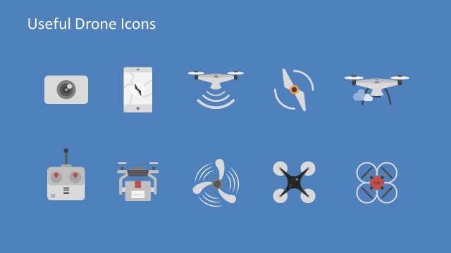 Slide of Drone and Smart Device Icons