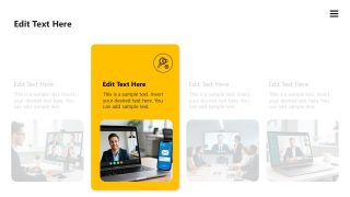 Self Introduction Slide Template with Color Highlight 