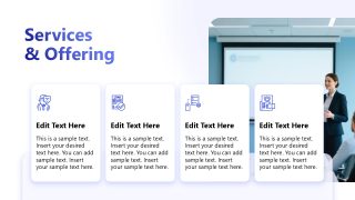 Light Blue Corporate Presentation Slide Template 