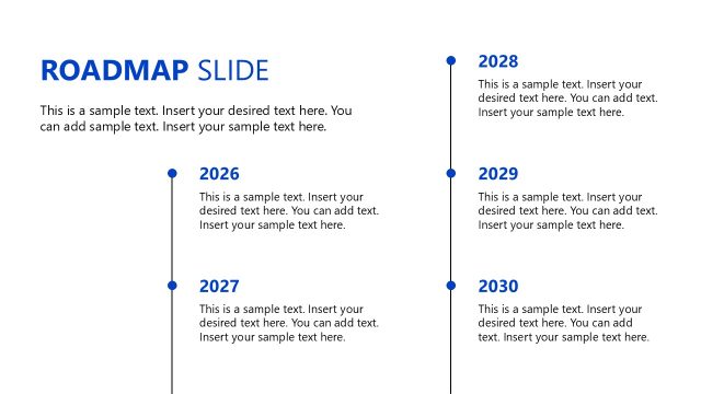 Customizable Company Growth Roadmap Slide – Corporate Pro Template