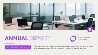Editable Professional Annual Report PPT Template