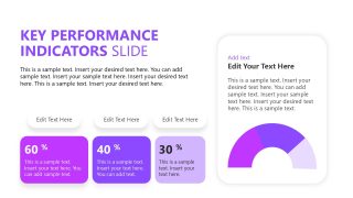 Semicircular Chart Slide - Professional Annual Report PPT Template 