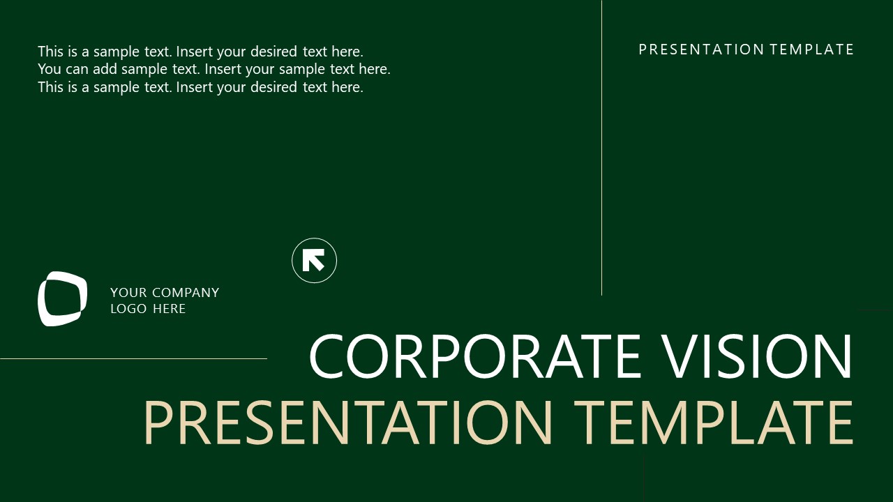 Editable Corporate Vision PPT Template
