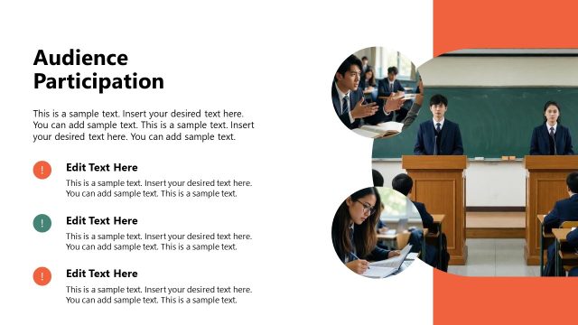 Audience Participation Slide – Classroom Debate Kit PPT Template