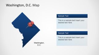 Template of Washington DC Clipart Map