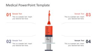 Template of Syringe and 4 Segments