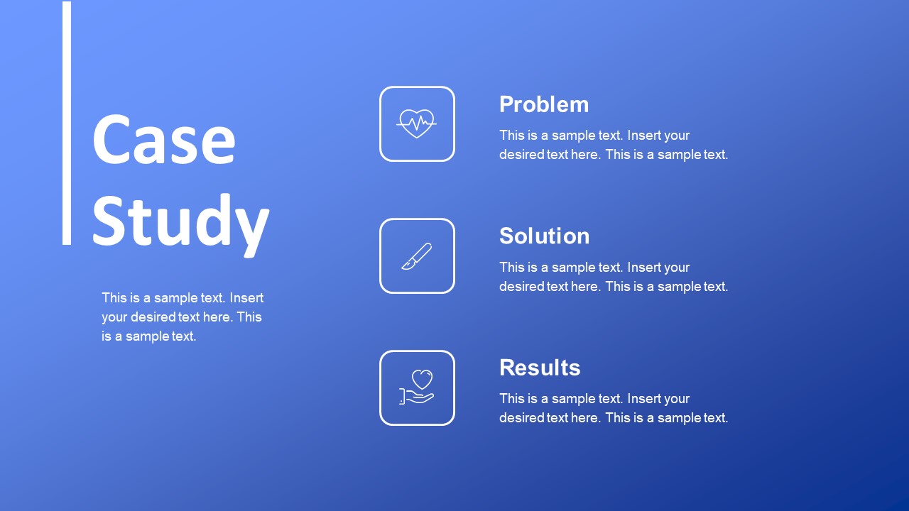 Medical Case Study PowerPoint Template SlideModel