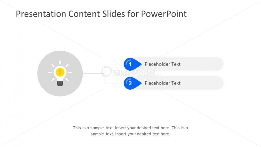 Lighbulb Graphic Template and Placeholders