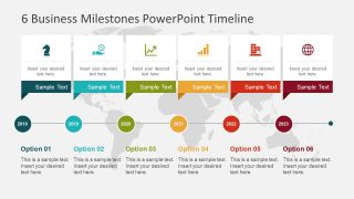 6 Milestones Slide Template 