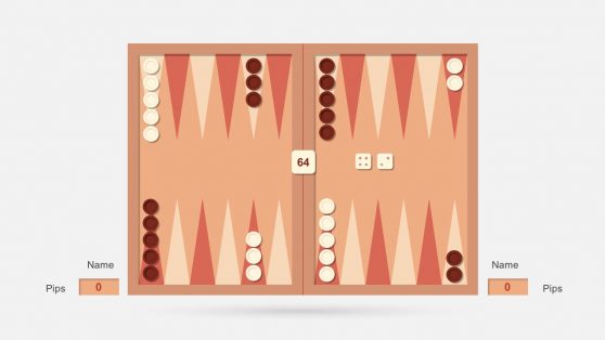 Backgammon Dice PowerPoint Slides