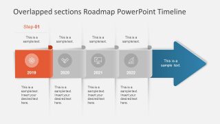 PPT Infographic Icons Overlapping