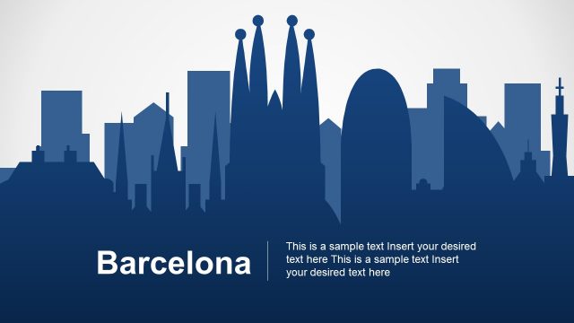 Barcelona City PowerPoint Map