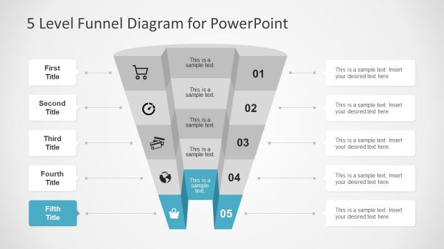 PPT 3D Funnel Diagram