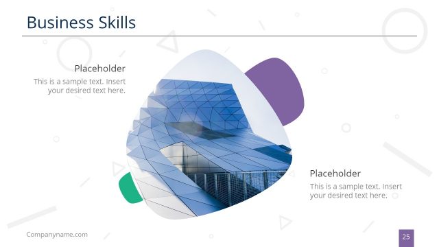 Business Presentation Slide Desk for Skills