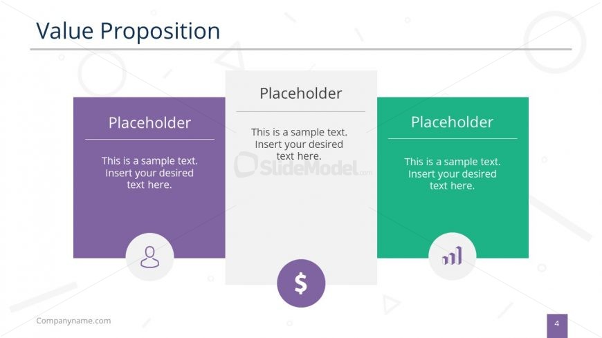 3 Sections of Value Propositions 