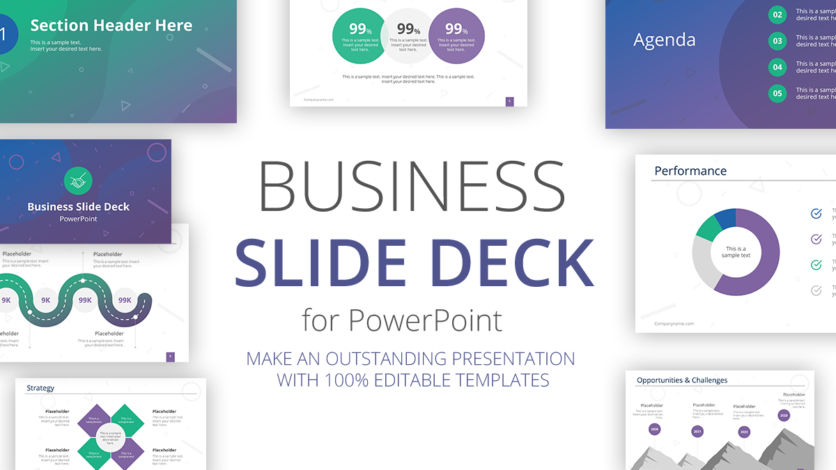 powerpoint presentation or slide deck