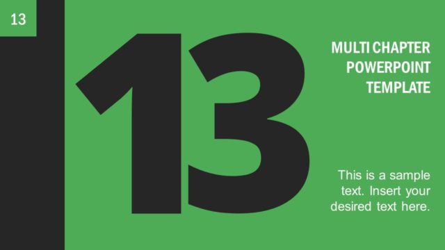 Multi Chapter Divider Page 13 PowerPoint