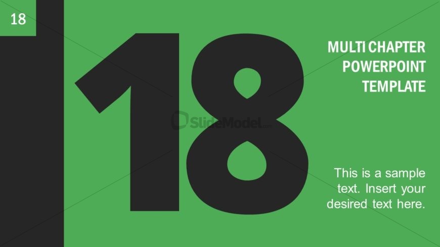 Number 18 Presentation Divider Template