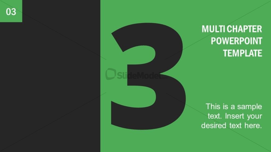 Number 3 Presentation Divider Template