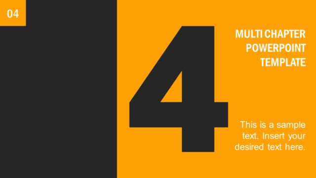 Mutli Chapter Divider Page 4 PowerPoint