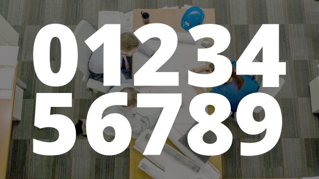 Slide of Editable Numbers