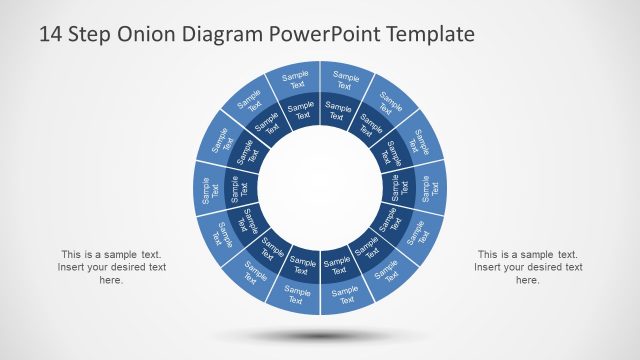 PowerPoint Circular Diagram of 14 Steps