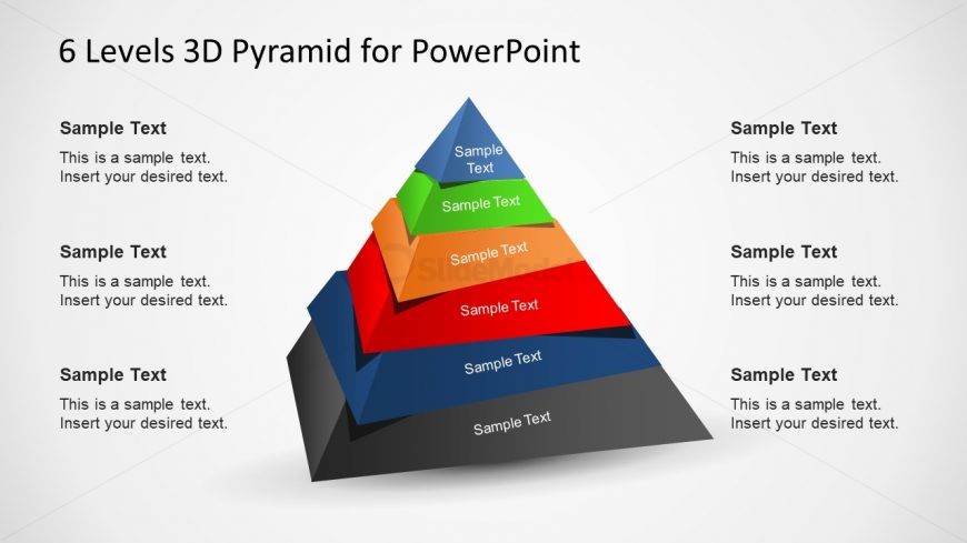 3D Pyramid Stacked Diagram Slide - SlideModel