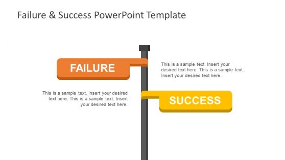 Slide of Failure and Success Signboard