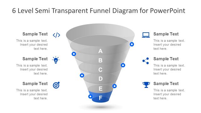 Semi Transparent Template of Funnel