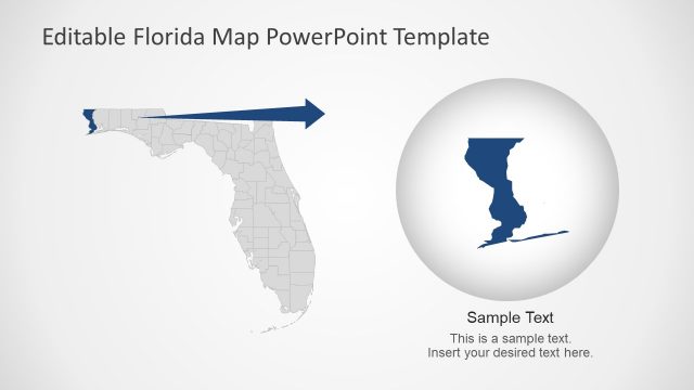 Florida US State Map Template