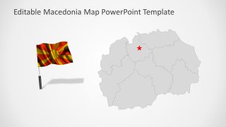 Editable Map and Flag Slide PPT