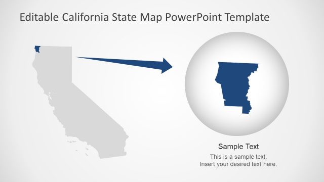 PowerPoint Template of Silhouette Map