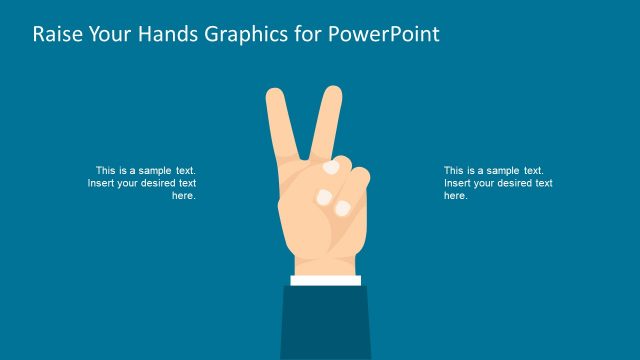 PowerPoint Template of Raising Hands