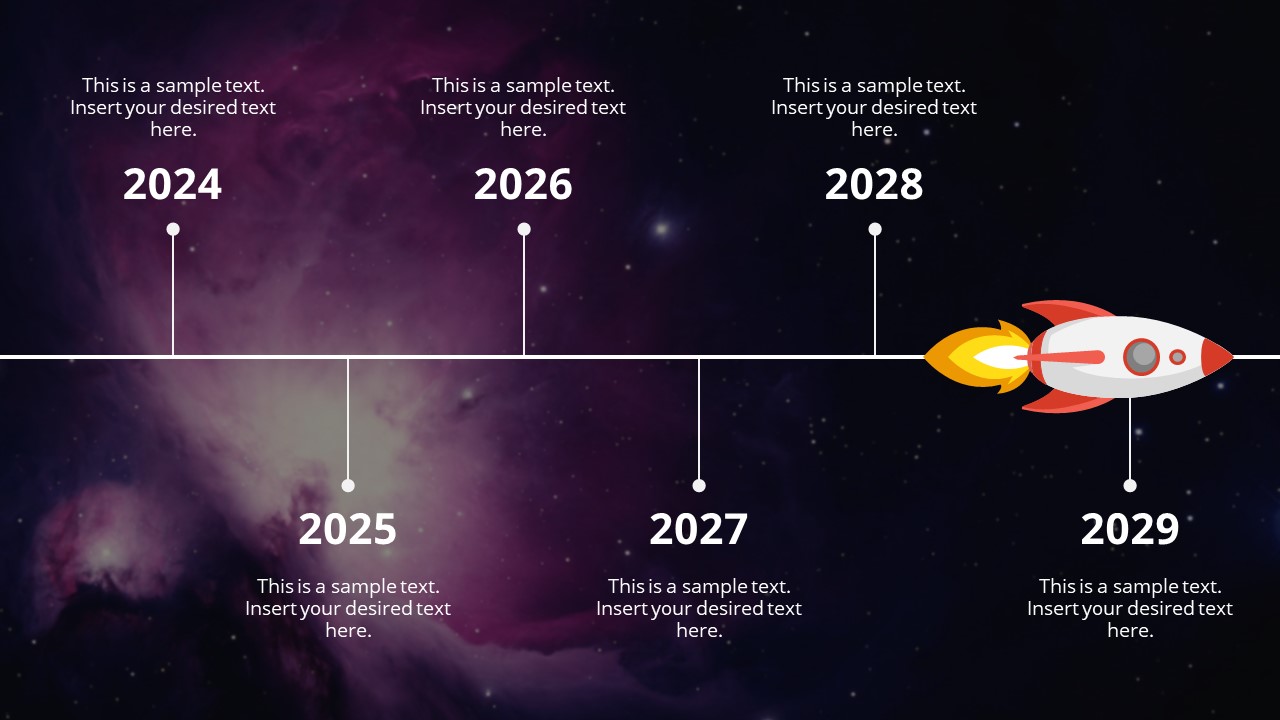 Animated Spaceship Roadmap Concept For Powerpoint Slidemodel