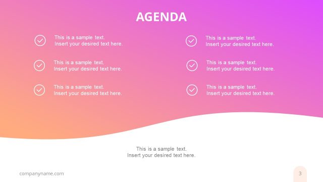 Agenda of Business in PowerPoint