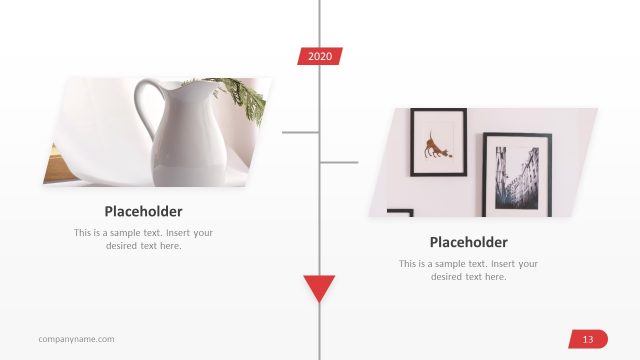 PowerPoint Vertical Timeline for Business