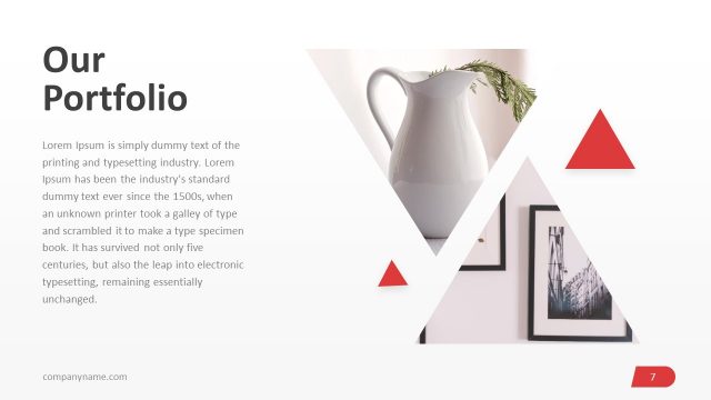 Portfolio PowerPoint Template Invidia