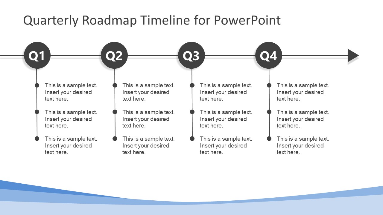 Powerpoint Quarterly Timeline Template Pdf Example Riccda Riset