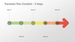 Horizontal Timeline Slide of Infographics