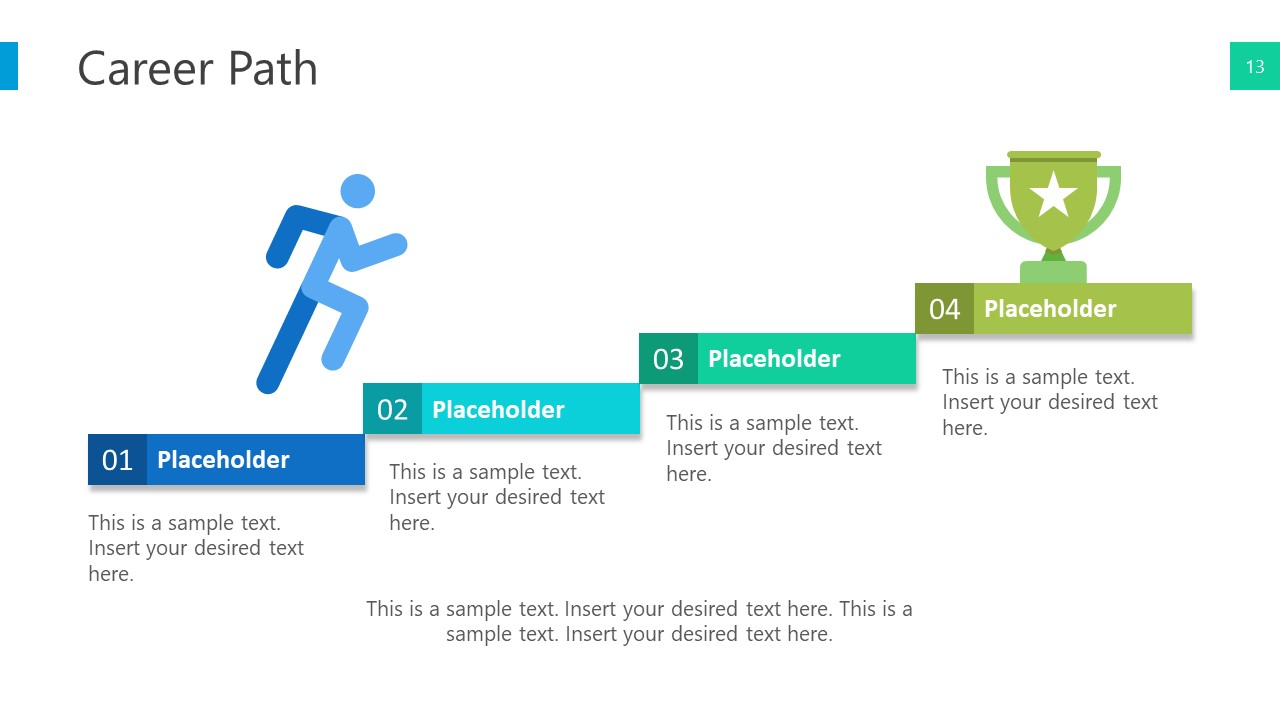 Staid Design Career Path Template SlideModel